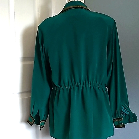 Bob Mackie Wearable Art Silk Jacket - Size S - Picture 2 of 8